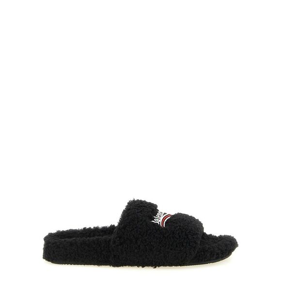 BALENCIAGA Shoes - Balenciaga Women 'Furry' Open Sandals